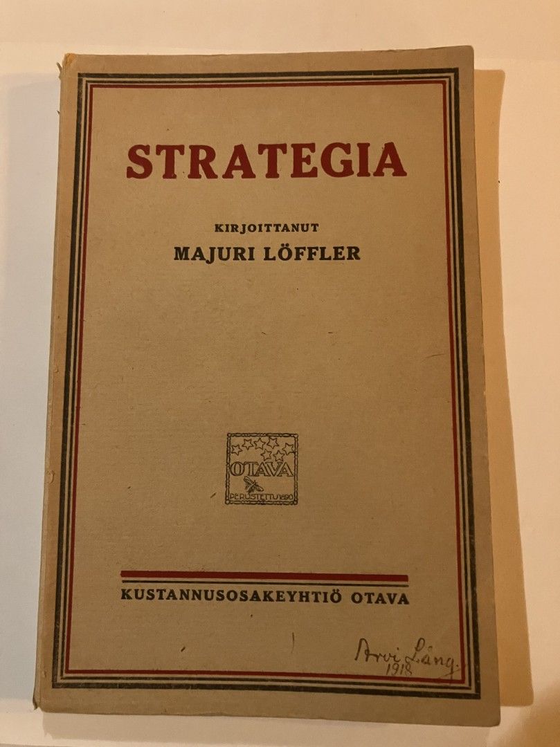 Majuri Löffler : Strategia 1917
