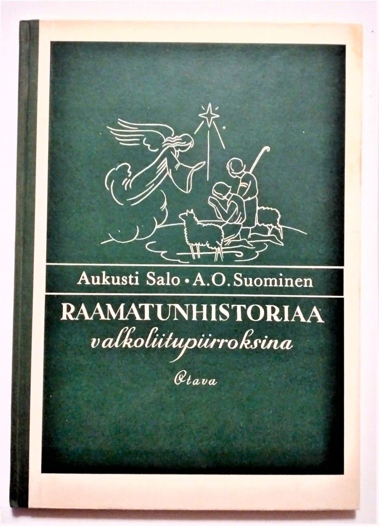 Raamatunhistoriaa valkoliitupiirroksina