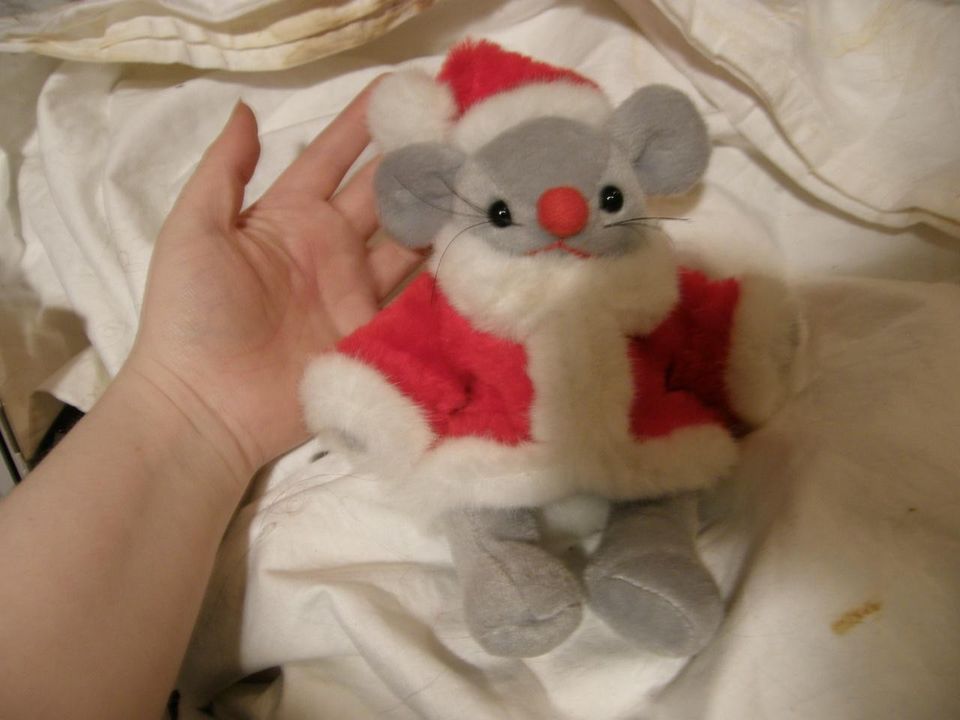 Ihana joulupukki/ tonttu- hiiri PEHMOLELU