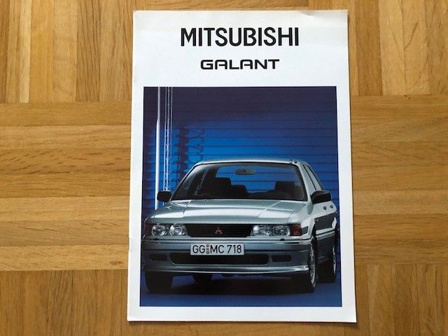 Esite Mitsubishi Galant vuodelta 1988