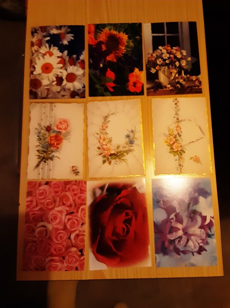 Kukka-aiheiset kortit
