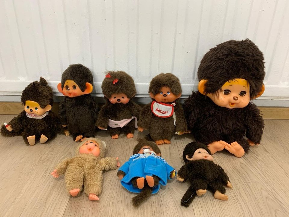 Monchhichi vanhat apina pehmolelut