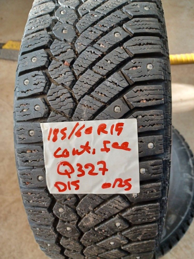 Nastarenkaat 185/60R15 88T continental Q327