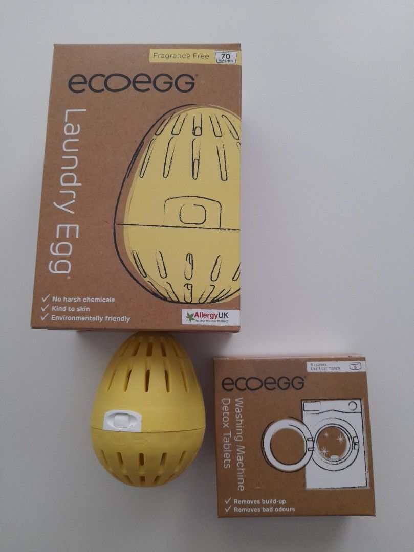 Ecoegg pyykkimunakotelo keltainen, uusi