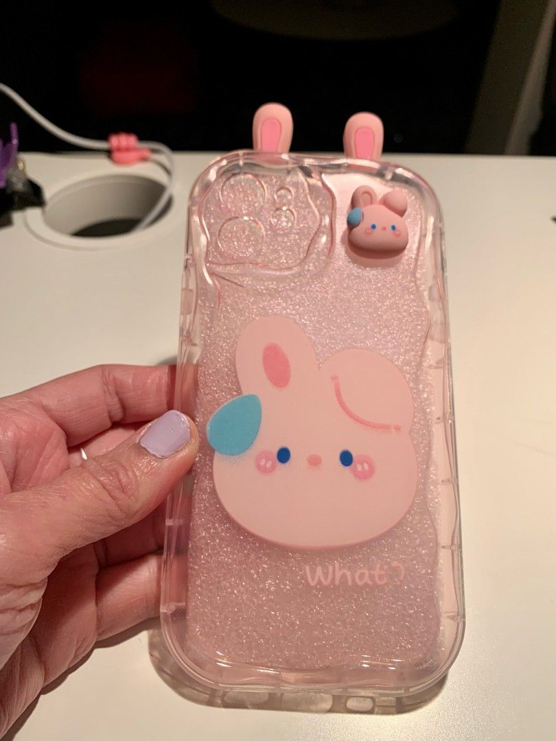 Uusi iPhone 12 kuoret pupu, pinki väri.