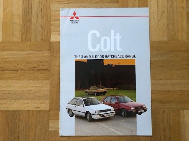 Esite Mitsubishi Colt 1986/1987, myös Colt Turbo