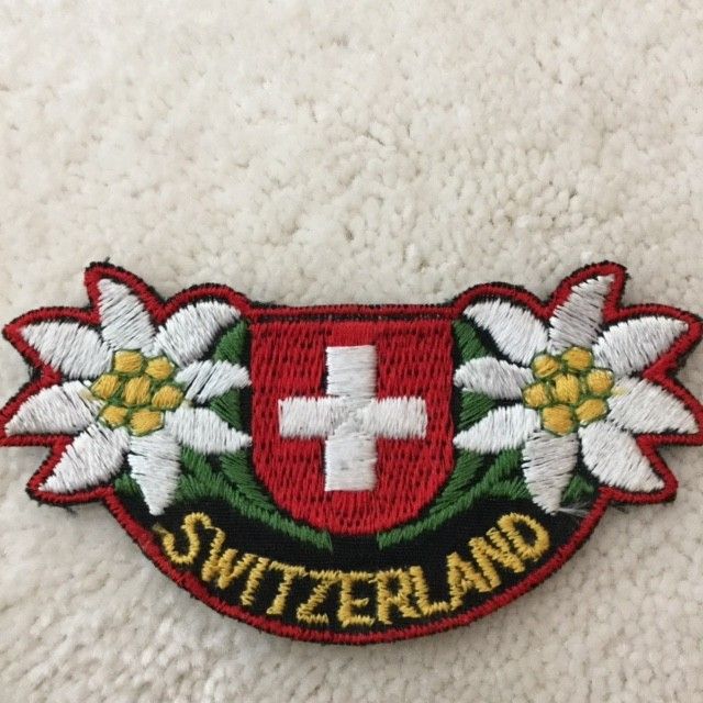 Sveitsi Edelweiss kangasmerkki