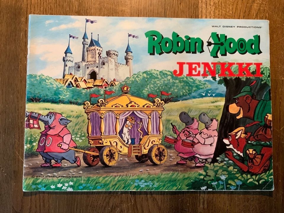 Vanha Walt Disney/Jenkki Robin Hood tarra-albumi !