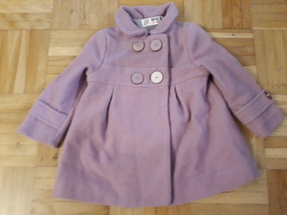 ALE Tyttöjen liila takki zara baby 78 cm