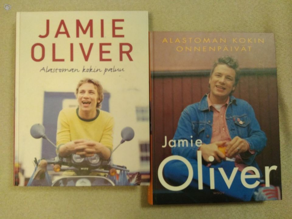 Jamie Oliver - kaksi keittokirjaa, Imatra/posti