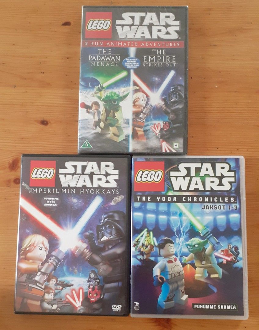 Lego Star Wars- dvd:t, ylin on uusi