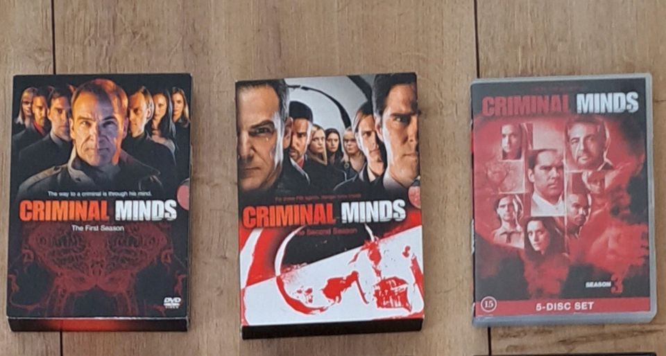 Criminal minds tuotantokaudet 1-3 dvd