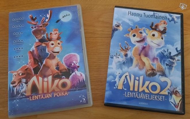 Niko Lentäjän poika ja Lentäjäveljekset DVD:t