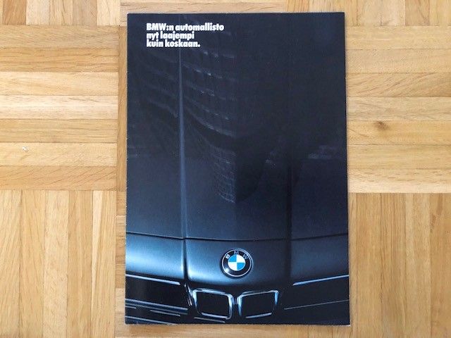 Esite BMW mallisto vuodelta 1985 E23 E24 E28 E30