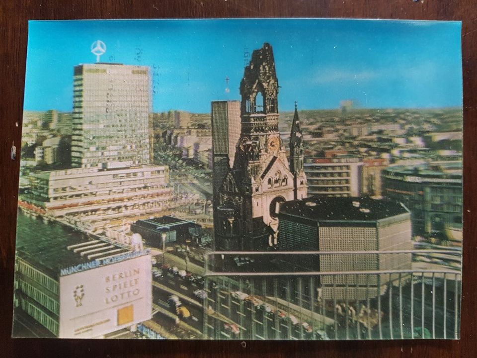 Berliini vanha 3D postikortti