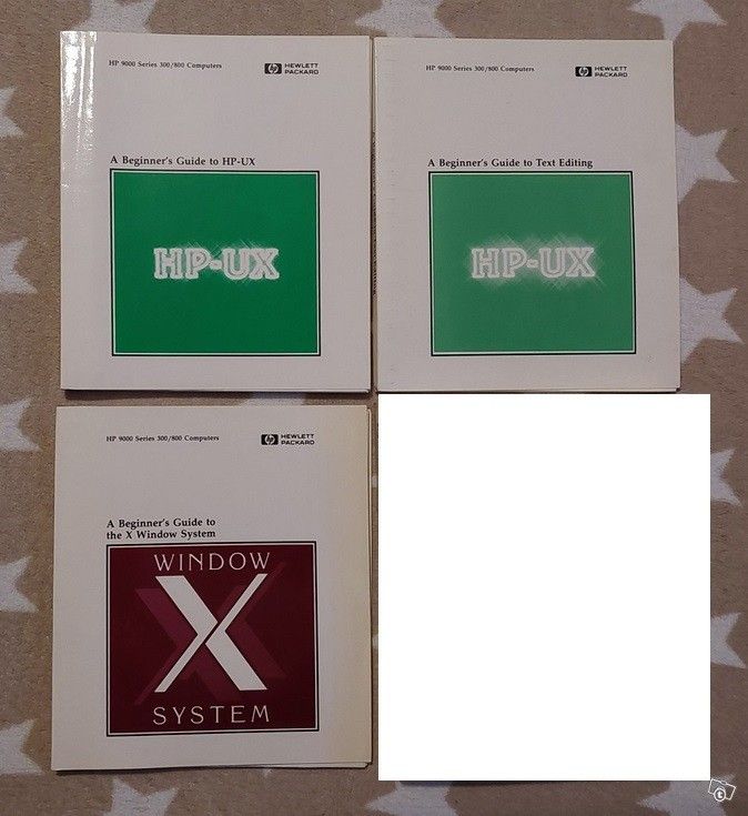 Wanhoja HP-UX kirjoja, oppaita
