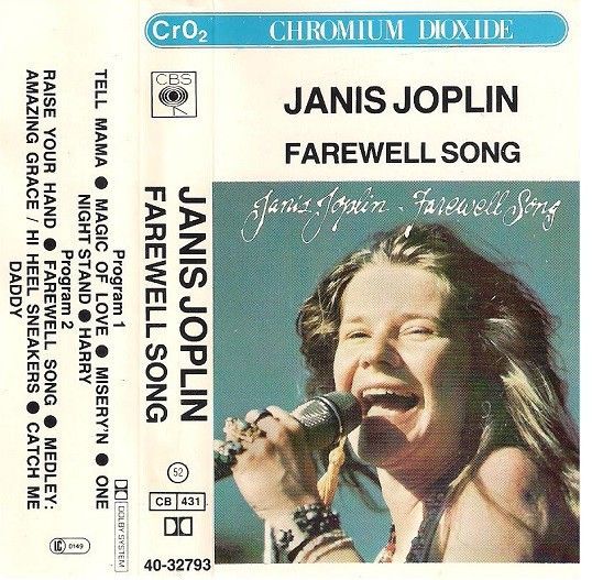 Janis Joplin   Farewell Song C-kasetti