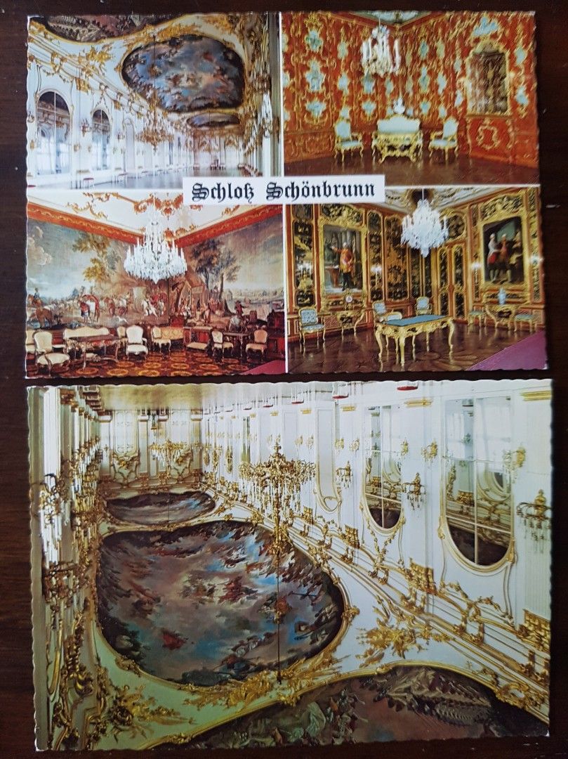 Wien Keisarillinen palatsi postikortit