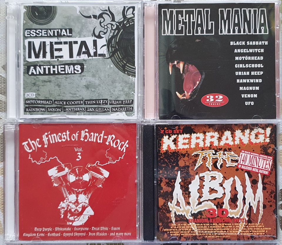 4 kpl Heavy-Rock tupla CD kokoelmia