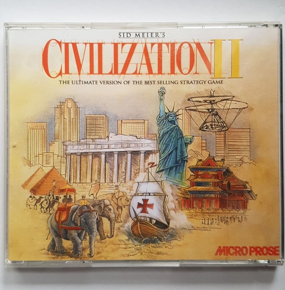 PC cd-rom peli Civilization II