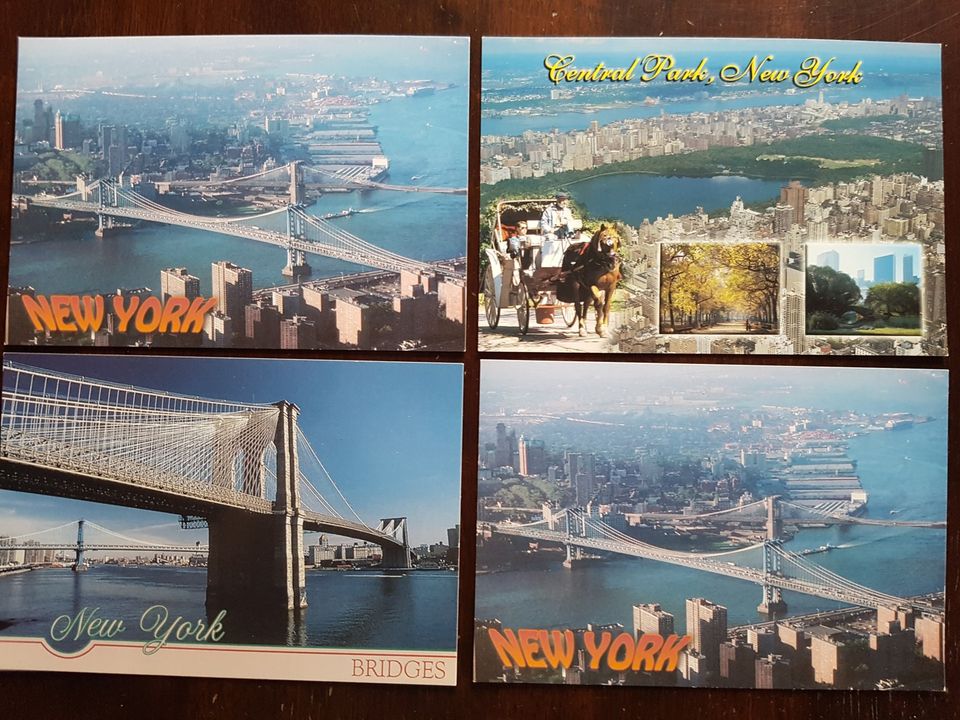 New York postikortit 4 kpl