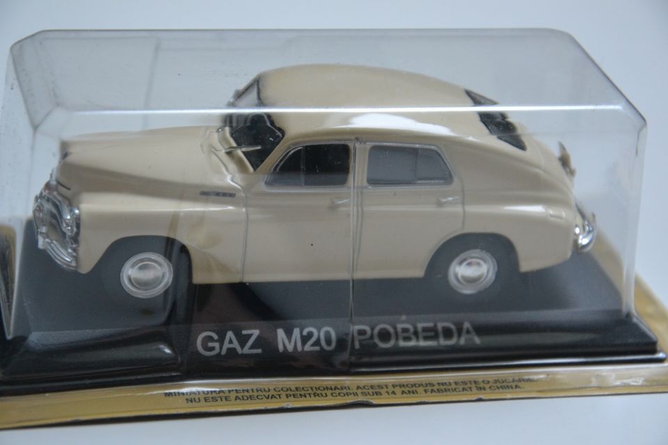 Pienoismalli GAZ M20 Pobeda 1955, beige 1/43 uusi