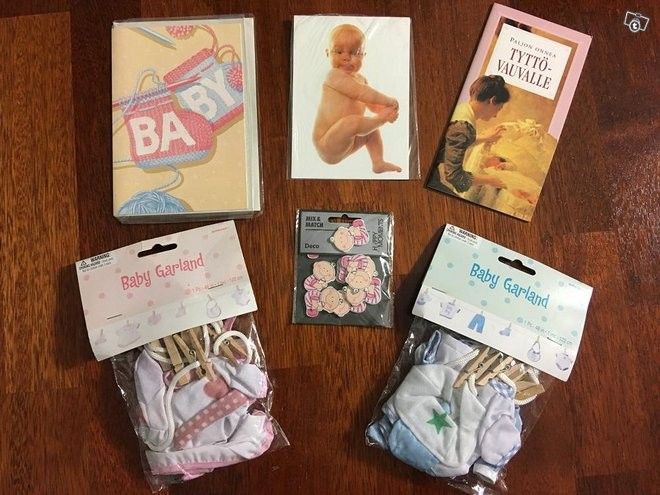 Vuosikymmenien takaa: Vauvakortit & Baby Shower