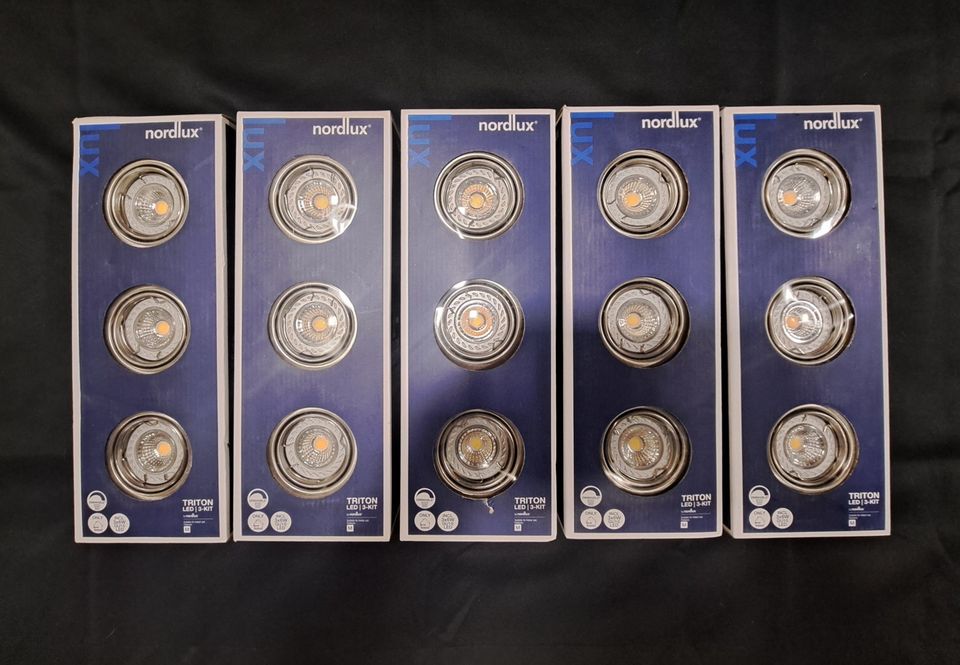Nordlux Triton 3-kit LED 5kpl uusia pakkauksia