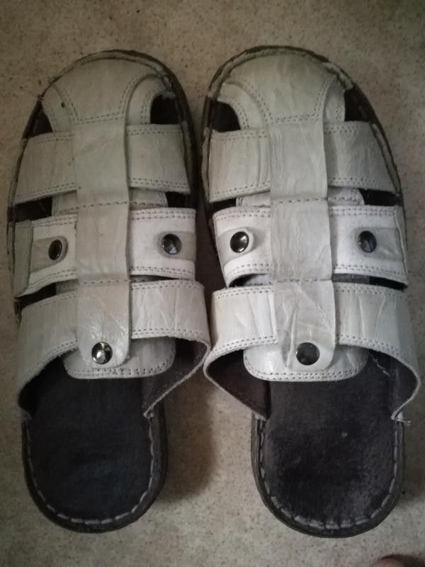 4 feet mustat nahka sandaalit & beesit (40)kengät