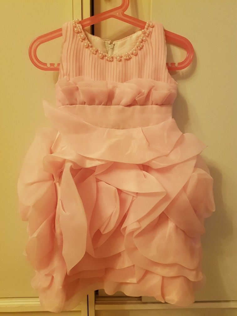 Vaaleanpunainen "prinsessamekko" 80-90cm