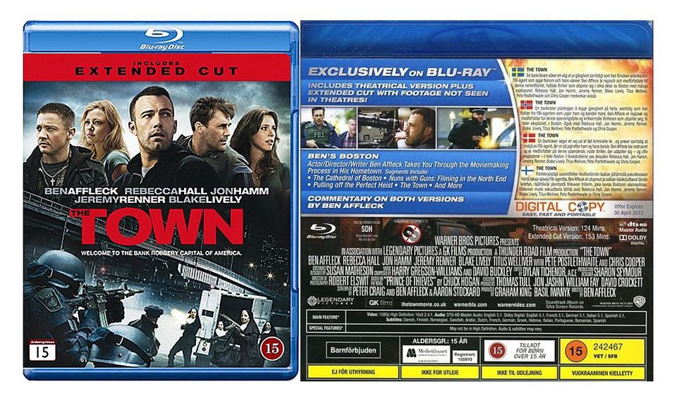 UUSI The Town Blu-ray (2010) - Ilmainen Toimitus