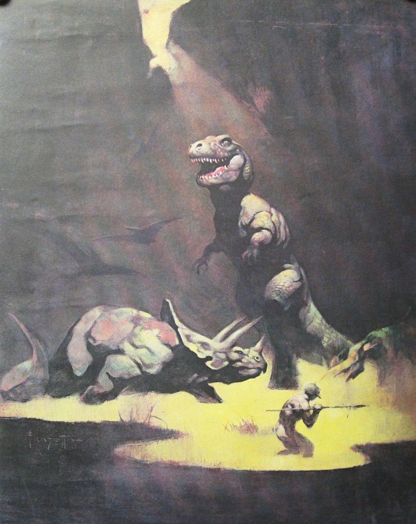 Juliste, yms. 087 Frank Frazetta Dinosaurs