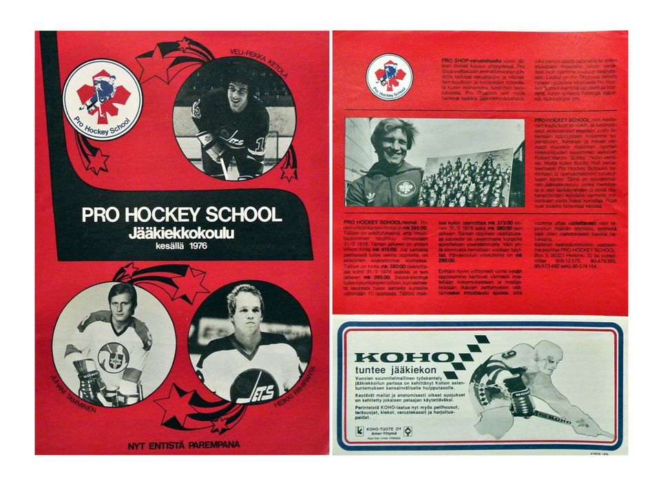 UUSI Pro Hockey School 1976 Esite - Ilmainen Toimitus
