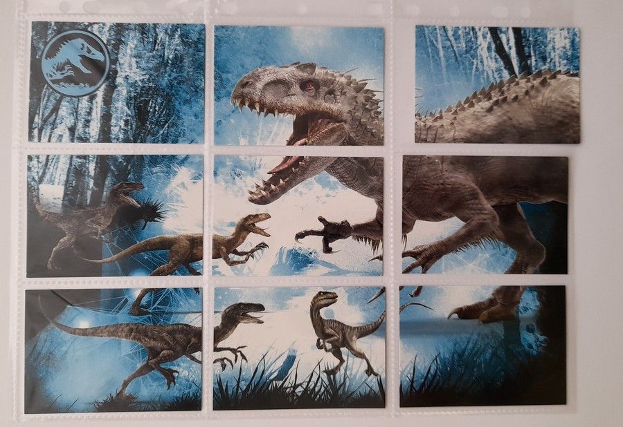 Jurassic World keräilykortteja (I-Rex)