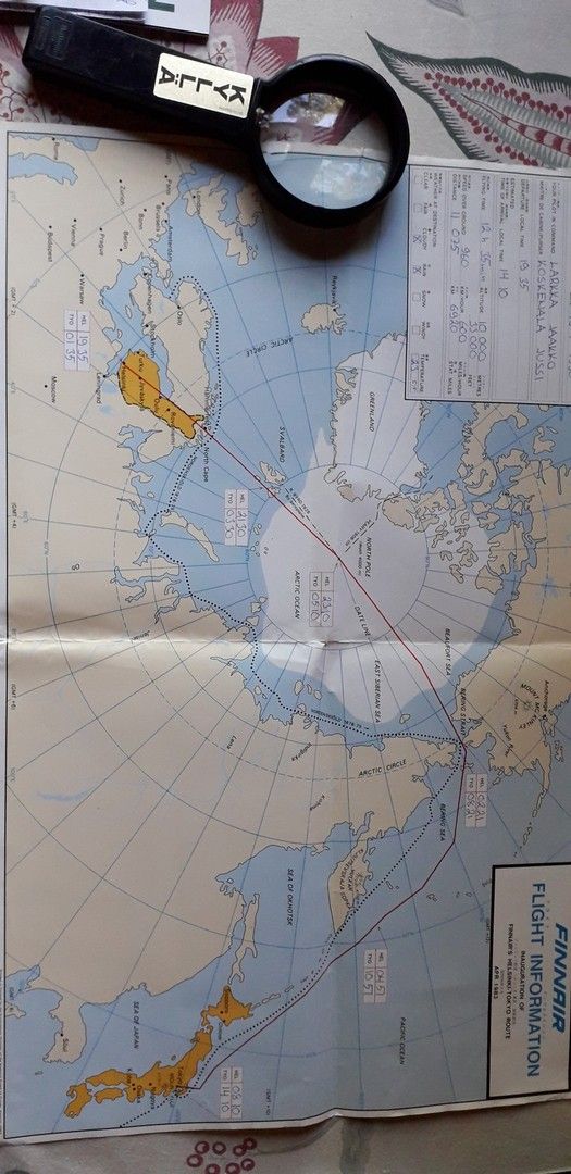 Finnair Flight Information 1990