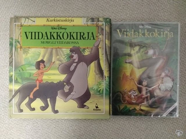 Disney Viidakkokirja -dvd ja kirja, Imatra/posti