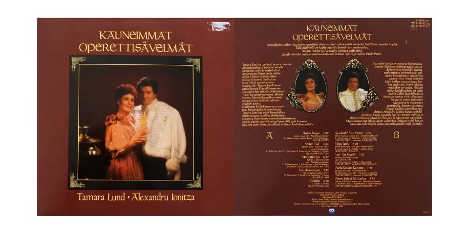 Tamara Lund Kauneimmat Operettisävelmät LP