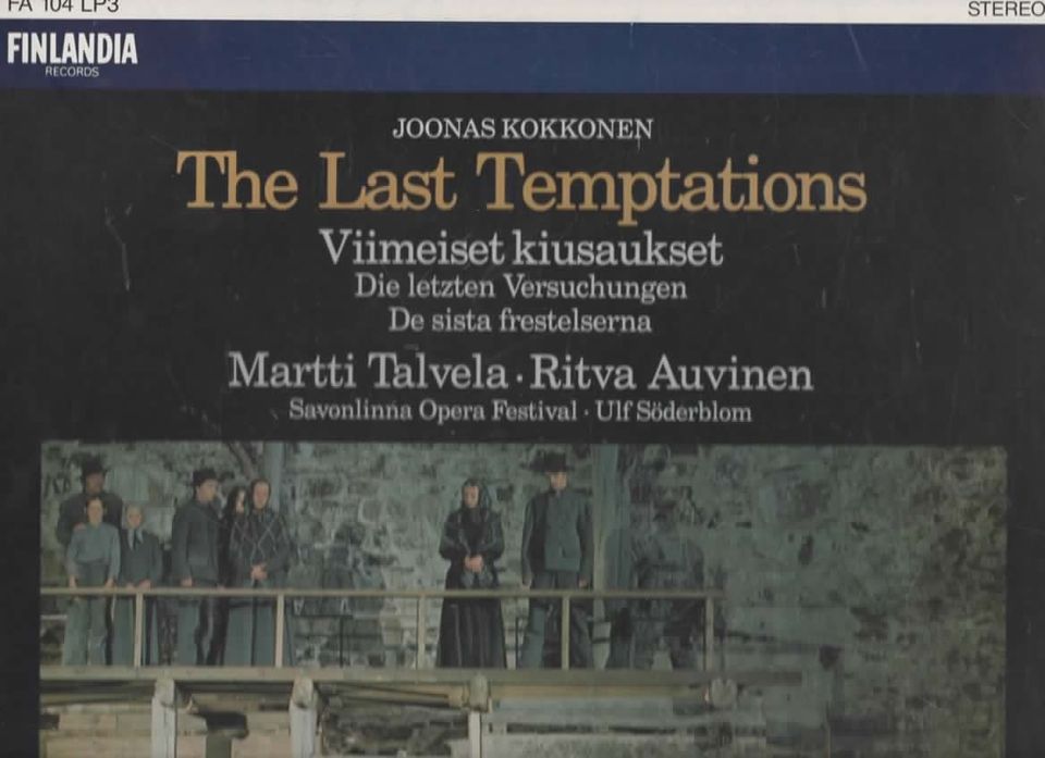 Joonas Kokkonen: The Last Temptations, Vinyl, 1977