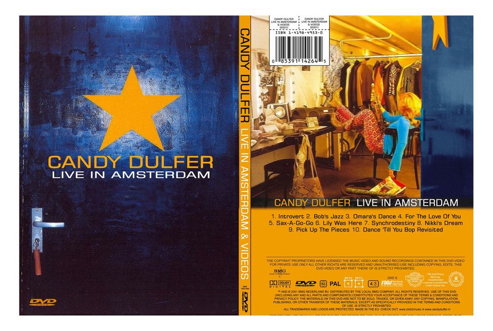 UUSI Candy Dulfer Live In Amsterdam (2001) DVD - Ilmainen Toimitus