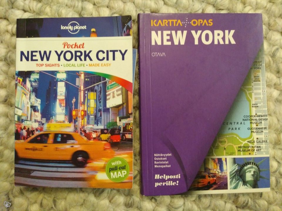 New York kaksi matkaopasta ja kartta, Imatra/posti