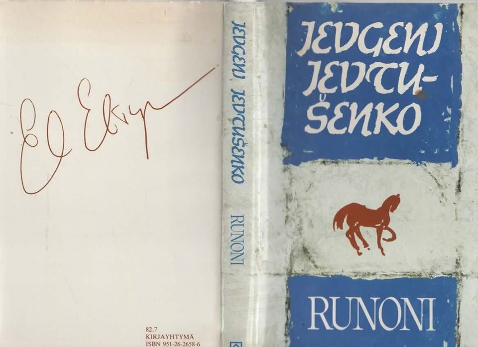 Jevgeni Jevtusenko: Runoni, Kirjayhtymä 1984