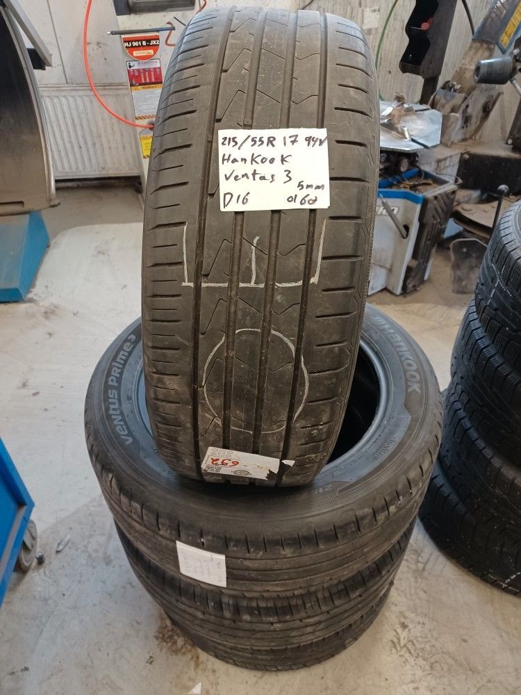 Kesärenkaat 215/55R17 94V Hankook