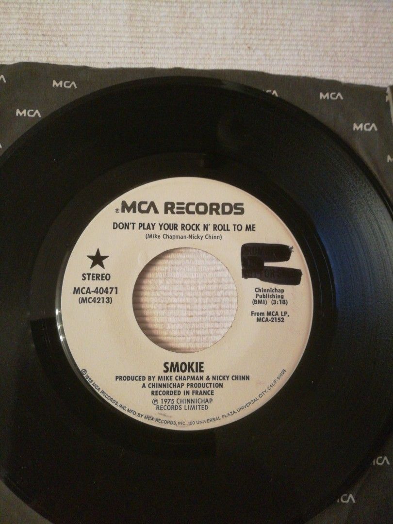 Smokie 7" Don't play your rock n' roll to me