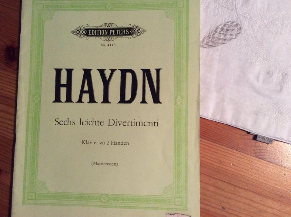 Haydn nuottivihko pianolle