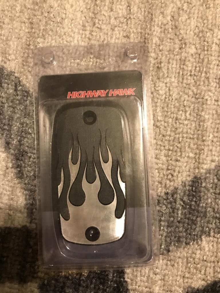 Highway Hawk Mastercylindercover "Flame"