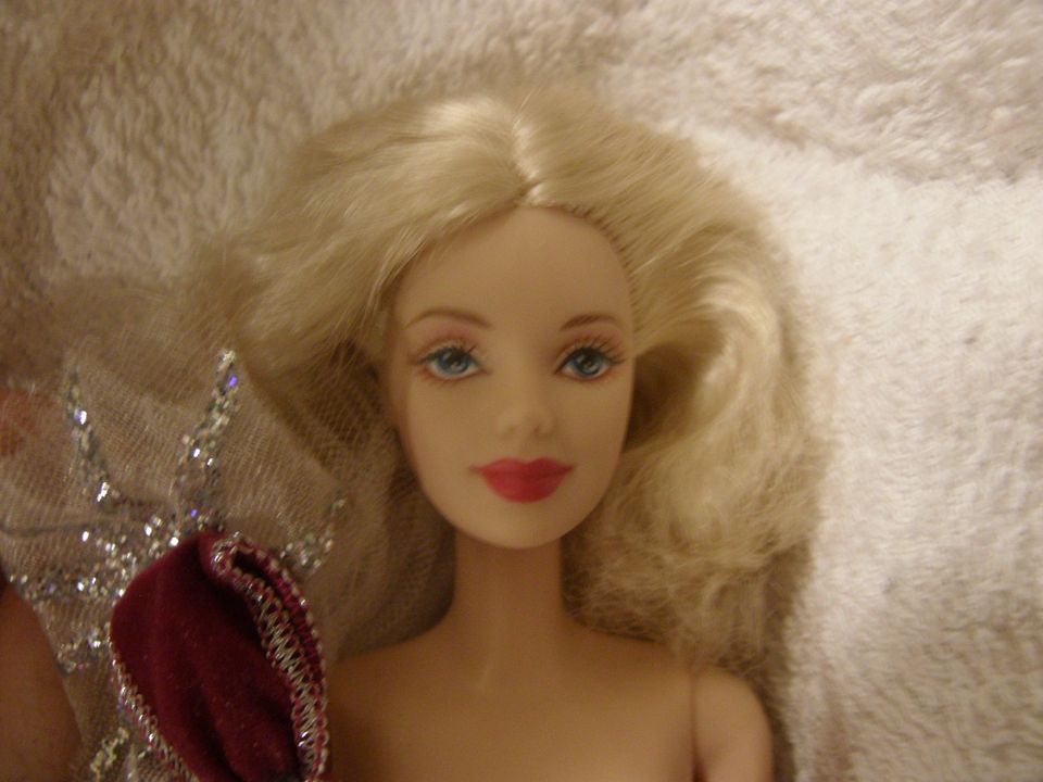 Vaaleatukkainen Barbie- nukke + erikoinen asu