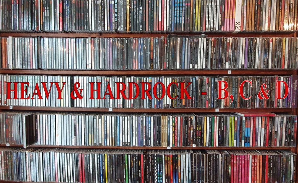 Heavy & hardrock levyjä - B, C ja D