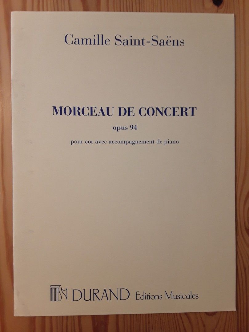 Nuotti: Saint-Saëns: Morceau de Concert, käyrätorvi