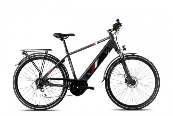 Eco 700.3 e-bike trekking alu men black 8spd 52cm