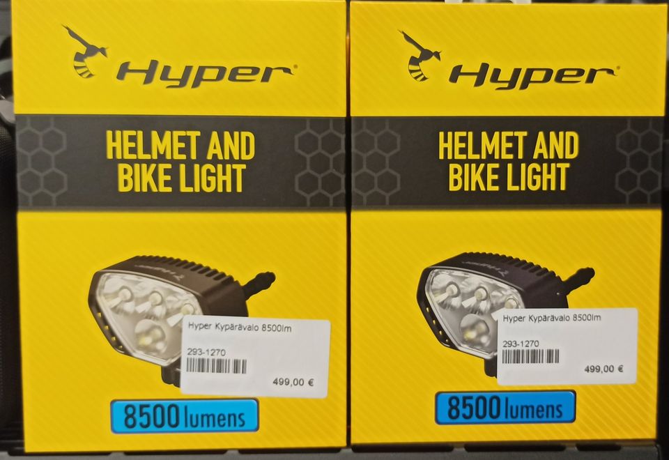 Hyper kypärävalo 8500lm